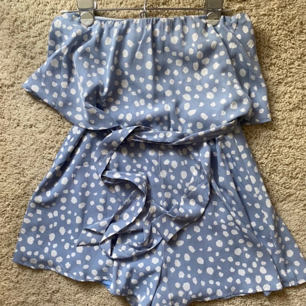 Pink lily romper